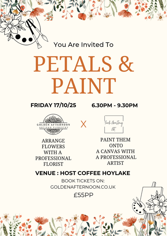 Your invited to Petals & Paint - October